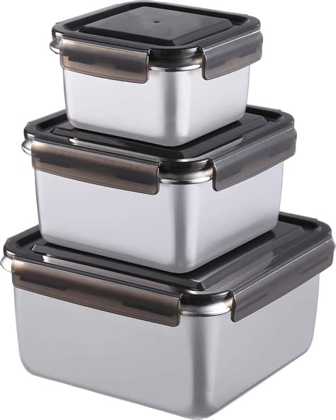 metal food storage box|metal containers for food storage.